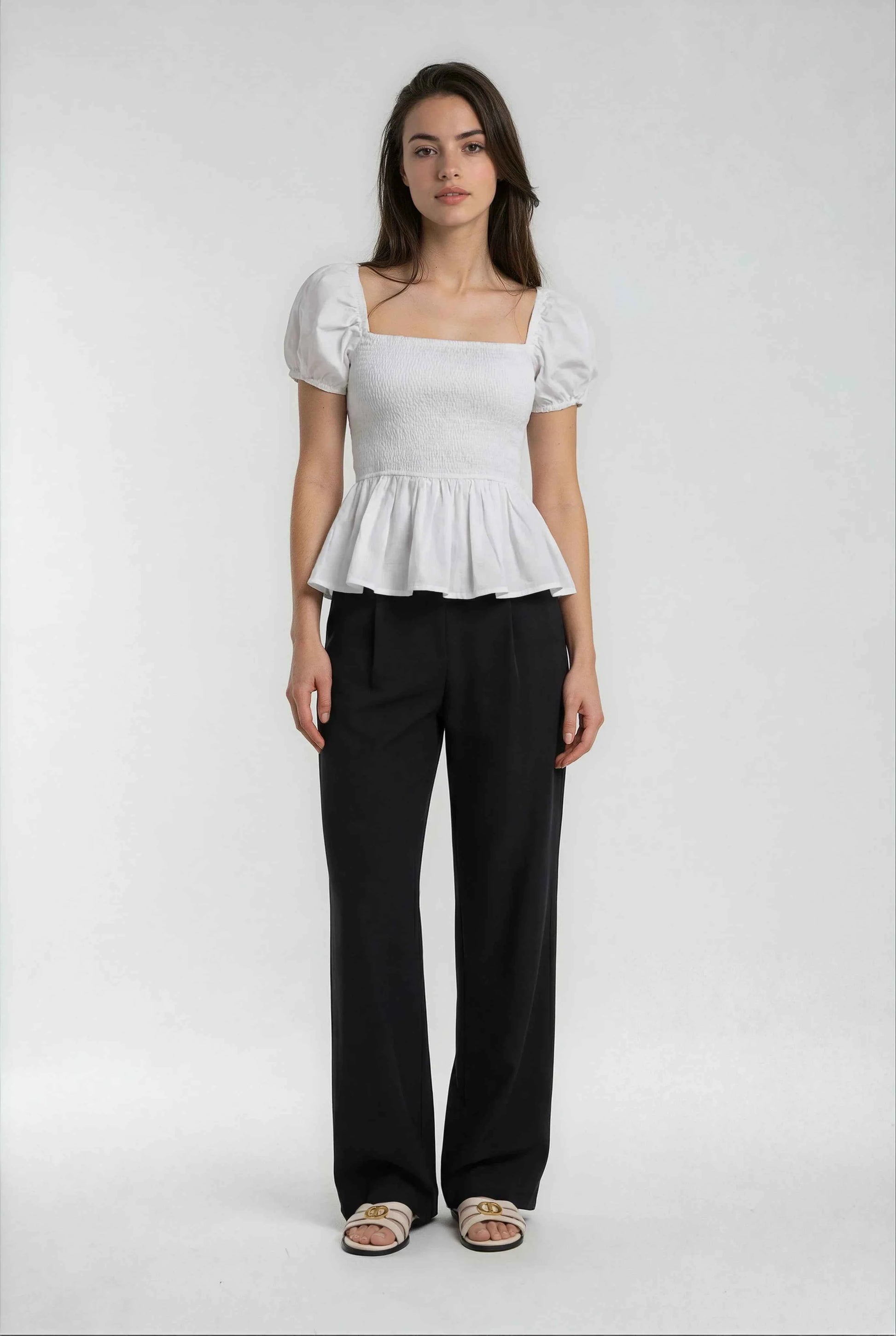 Luxeflow - Elevated Wide Leg Sweatpants Trouser Pants Black