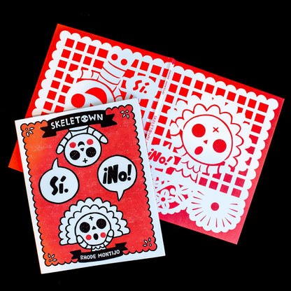 Skeletown: Sí. ¡No!: A Funny Friendship Story for Dia De Los Muertos And Halloween―for English or Spanish-Speaking Kids Ages 4-8