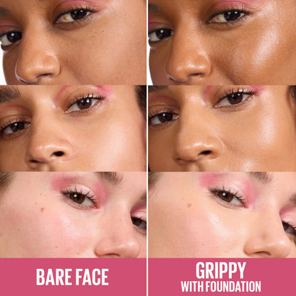 Maybelline Grippy Serum Primer, Hydrating Makeup Primer with 2% Niacinamide For Up To 24HR Make Up Wear, Glides Like Serum, Plumped Skin Look, Clear, 30 ml 🍁 All In One Marketplace Canada