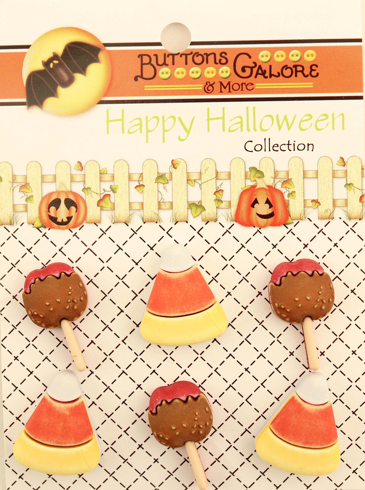 Buttons Galore HHGROUP Happy Halloween Buttons - Set of 6 Cards