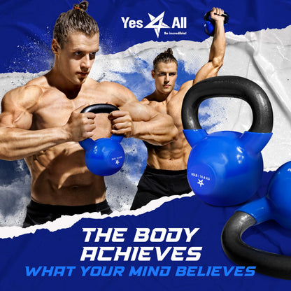 Yes4All Vinyl Coated Kettlebell Weights – Great for Full Body Workout and Strength Training – Vinyl Kettlebell 20 lbs 🍁 All In One Marketplace Canada