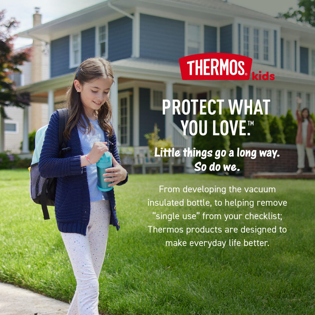 THERMOS FUNTAINER Water Bottle with Straw, 14oz, Navy 🍁 All In One Marketplace Canada