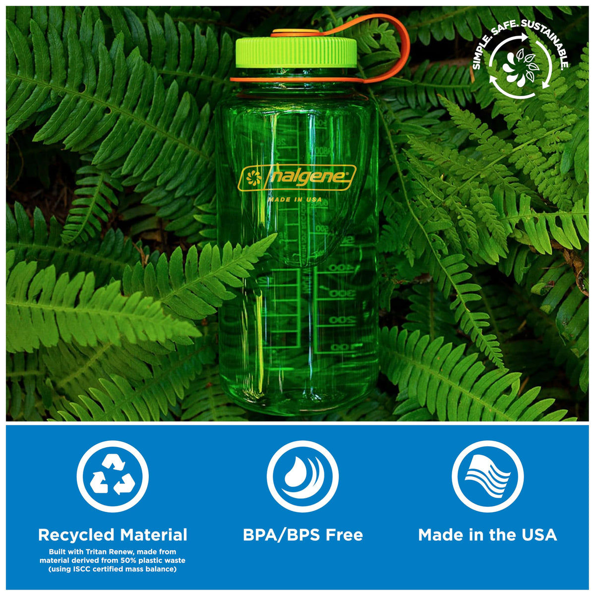 Nalgene 32 oz Wide Mouth Water Bottle BPA-Free, Durable & Leak Proof, Lightweight Bottle for Hiking & Gym, Work & Travel, Cherry Blossom 🍁 All In One Marketplace Canada