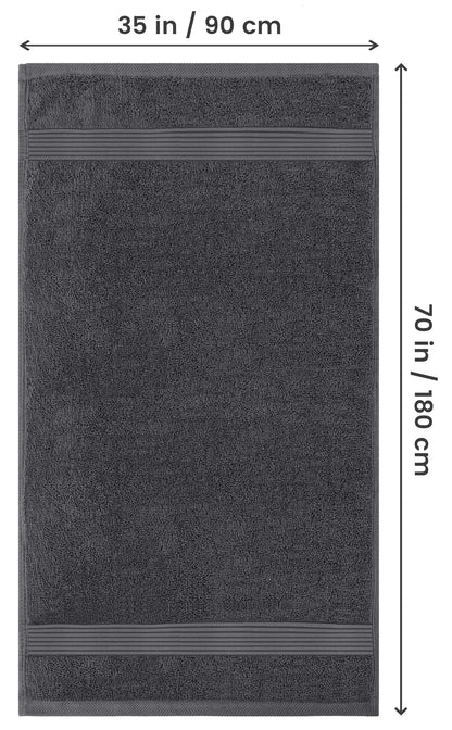 Utopia Towels - Premium Jumbo Bath Sheet 2 Pack - 100% Cotton Highly Absorbent and Quick Dry Extra Large Bath Towel - Super Soft Hotel Quality Towel (35 x 70 inches, Grey) 🍁 All In One Marketplace Canada