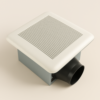 Milano TY-80-E Bathroom Exhaust Fan, 80 CFM — 0.7 Sone, ENERGY STAR