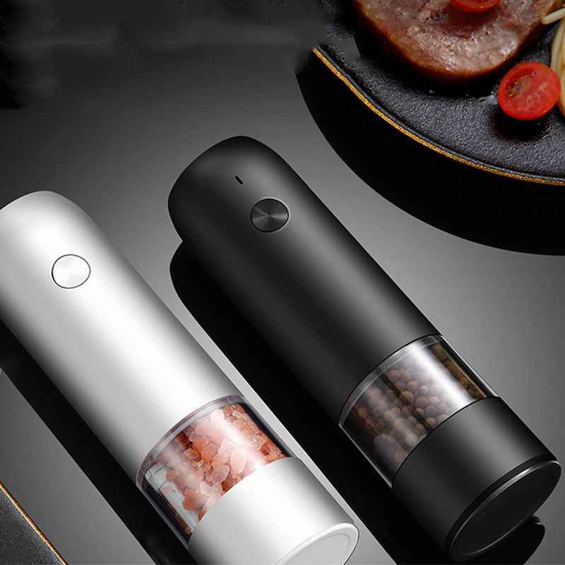 Electric Pepper Grinder – USB Rechargeable Ceramic Spice Mill with 6-Level Coarseness