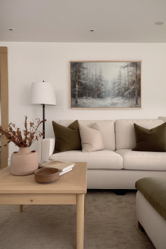WINTER SHADOWS, stretched canvas artwork