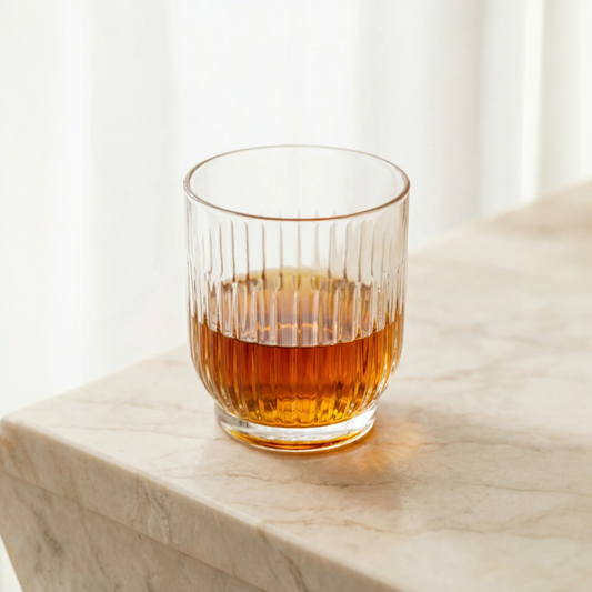 Ribbed Whisky Glasses 11oz - LAV TOKYO - Set of 6