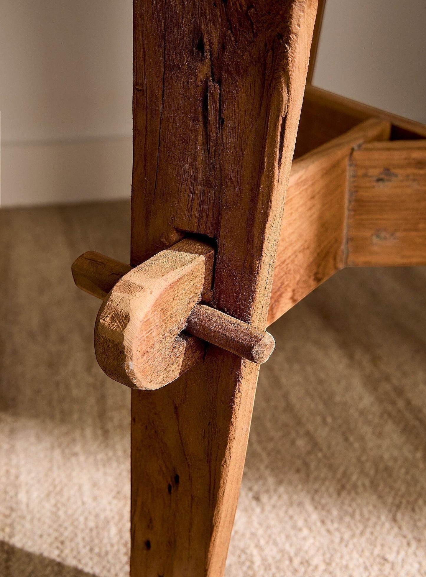 Table d'appoint Rembrandt en teck recyclé