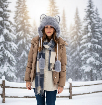 Soft Plush Hat(Wolf)