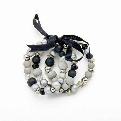 Set Of 3 Wooden Bracelets