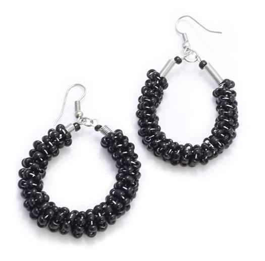 Beaded Loop Earrings