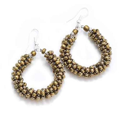 Beaded Loop Earrings