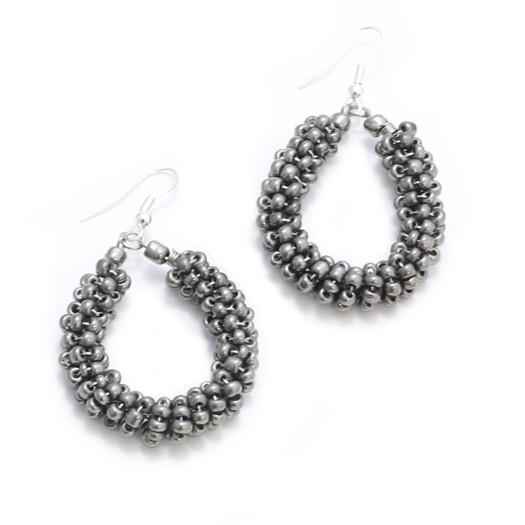 Beaded Loop Earrings