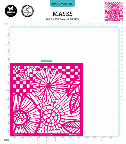 ABM Mask Basic Borders Signature Collection 203.2x203.2x1mm 1 PC nr.183