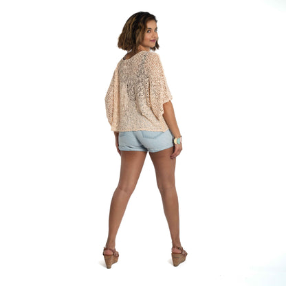 Short Sleeved Top - Cream