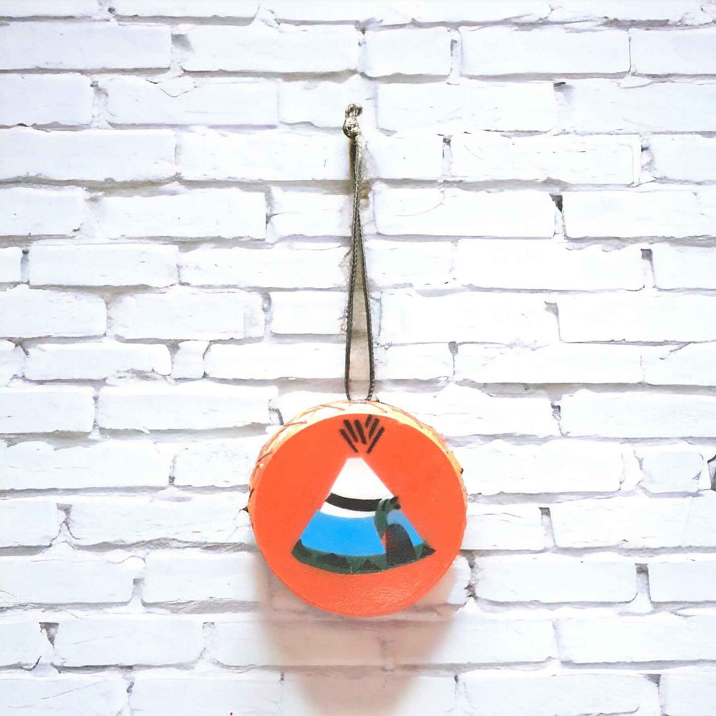 Interior Rear View Mirror Hanging Drum with Tepee