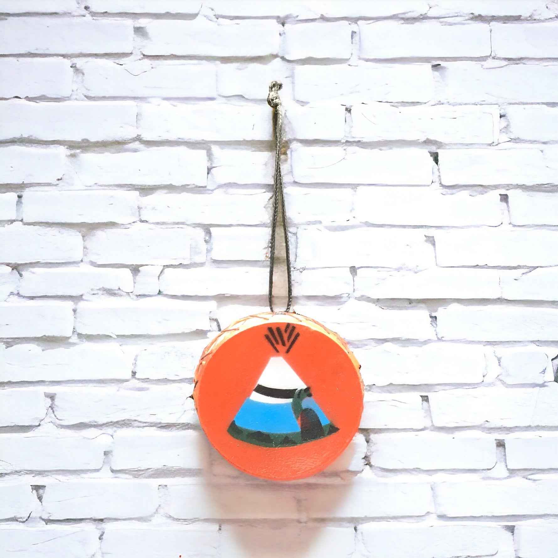 Interior Rear View Mirror Hanging Drum with Tepee