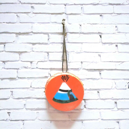 Interior Rear View Mirror Hanging Drum with Tepee