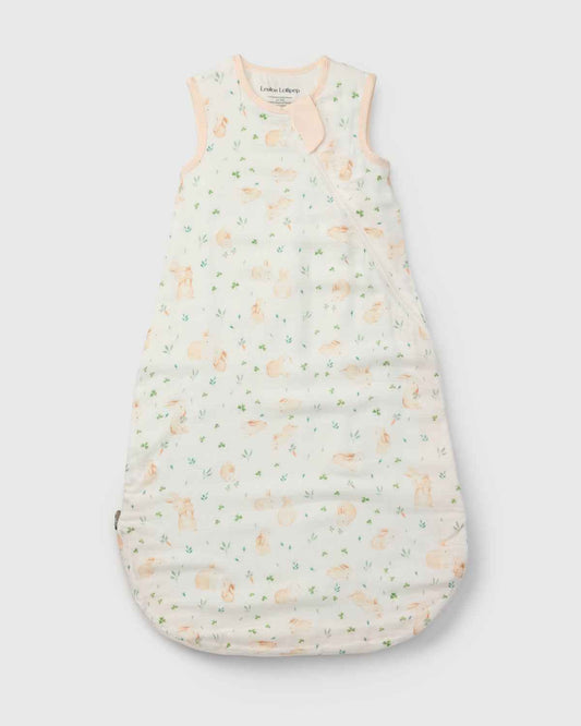 Baby Bamboo Muslin Sleep Sack 0.5 TOG - Bunny Meadow
