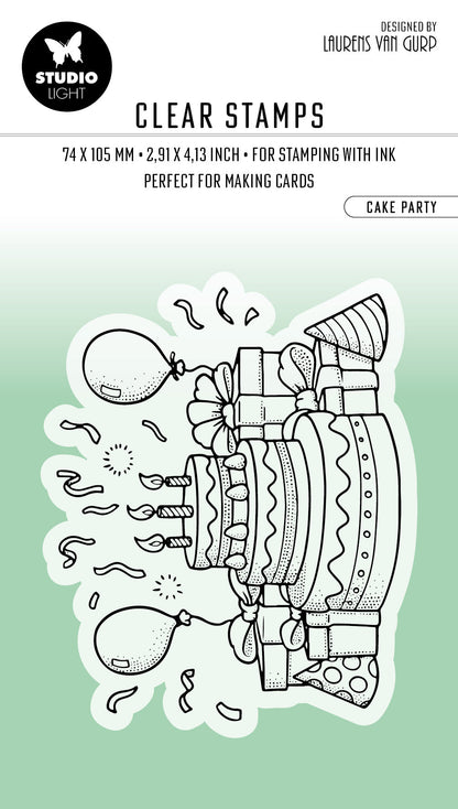 BL Clear Stamp Cake Party Essentials 80x64x3mm 1 PC nr.412