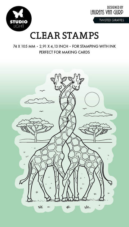 BL Clear Stamp Twisted Giraffes By Laurens 89x64x3mm 1 PC nr.564