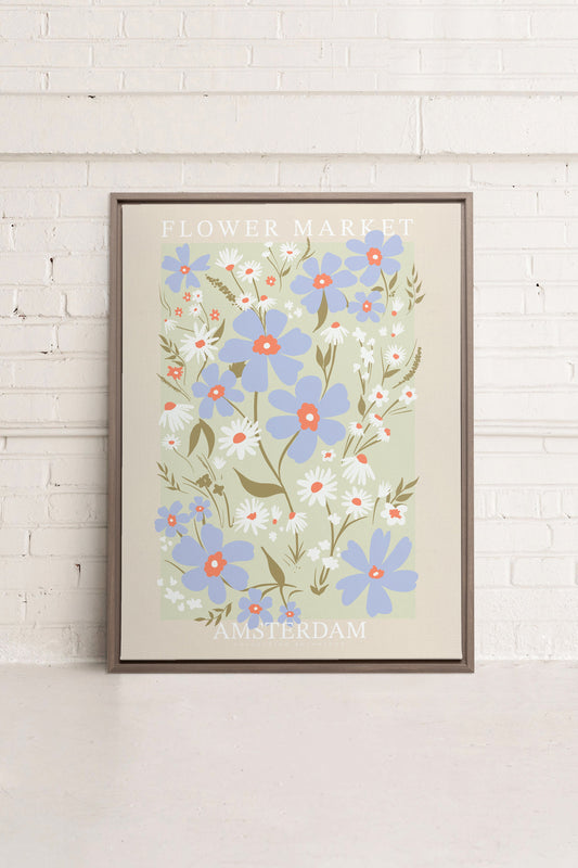 AMSTERDAM BLOOM, Mixed Media auf Leinwand