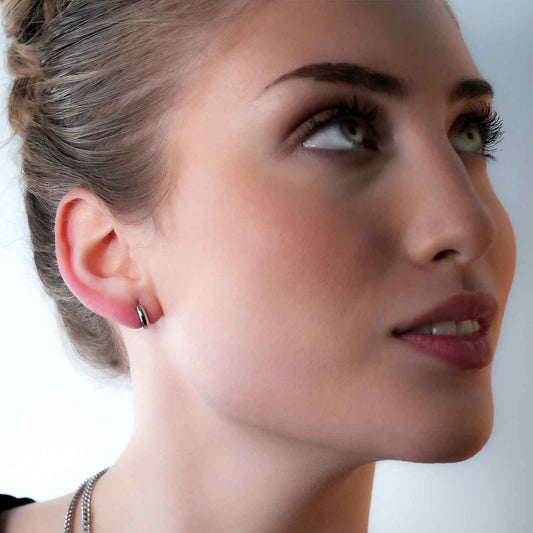 BOCHUM: Barely There, But Beautifully Noticeable Tiny Hoops in Silver