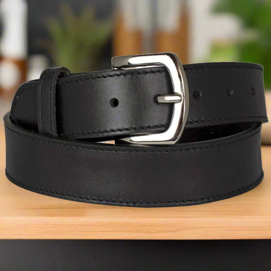BOL Men's Leather Removable Buckle Money Belt