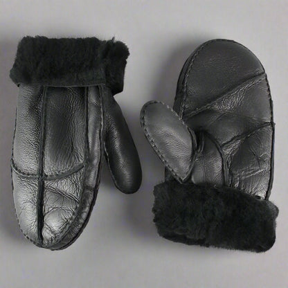 BOL Men's Shearling Leather Mittens