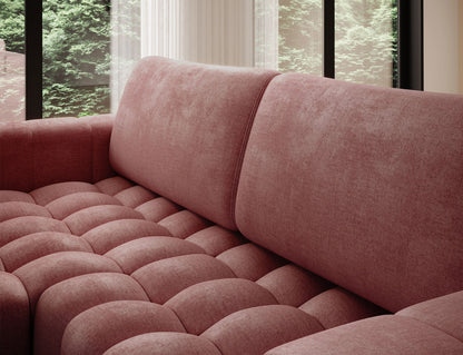 Bonett 4 Seater Storage Sleeper Chaise Sofa - Plum