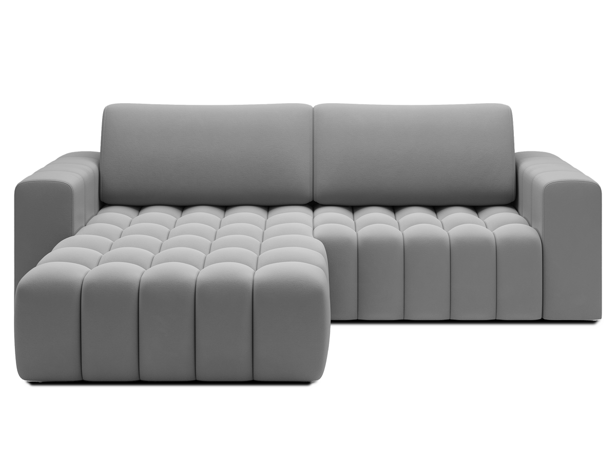 Bonett 4 Seater Storage Sleeper Chaise Sofa - Grey
