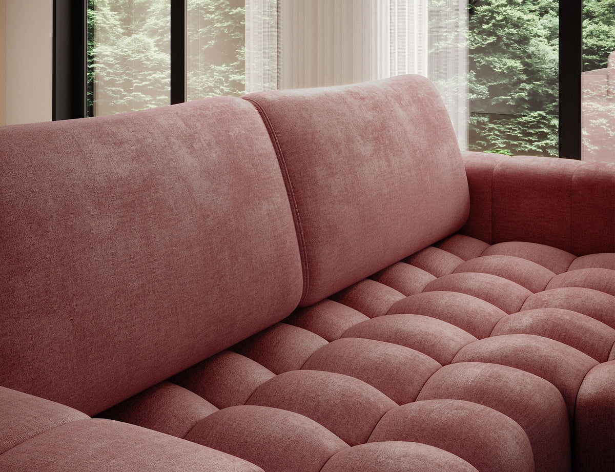 Bonett 4 Seater Storage Sleeper Chaise Sofa - Plum