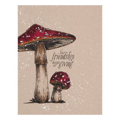 Mushroom Duo Press Plate & Die Set from the BetterPress Autumn Collection