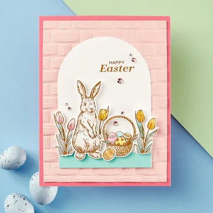 Spring Bunnies Press Plate & Die Set from the Spring Sampler Collection by Simon Hurley