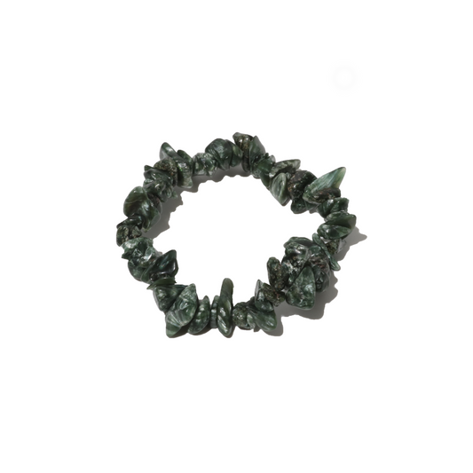 Seraphinite Chip Bead Bracelet