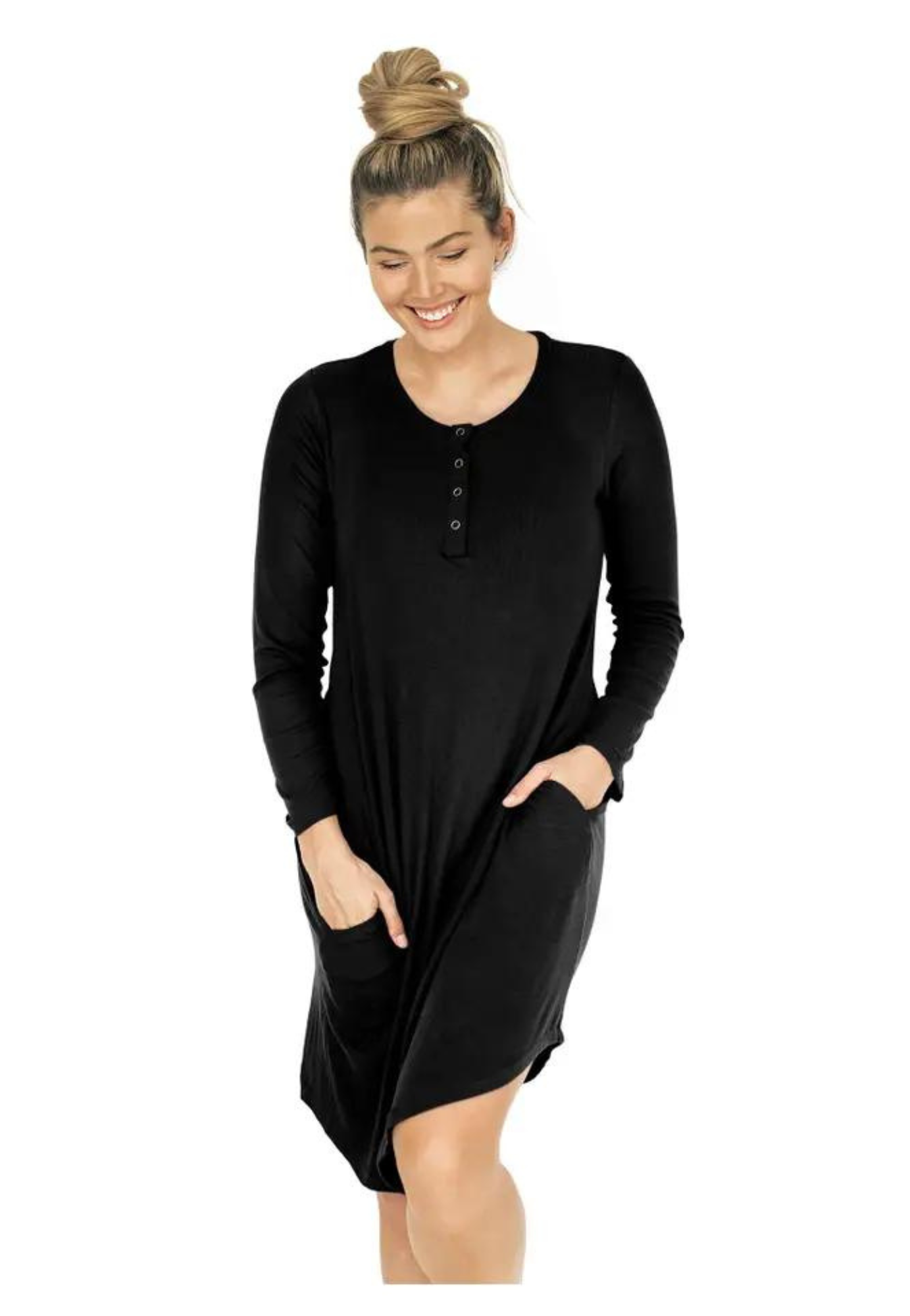 Bamboo Maternity and Nursing Nightgown