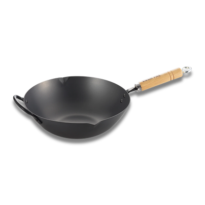Yoshikawa Cook-Pal Ren Carbon Steel Wok 36cm | Made in Japan