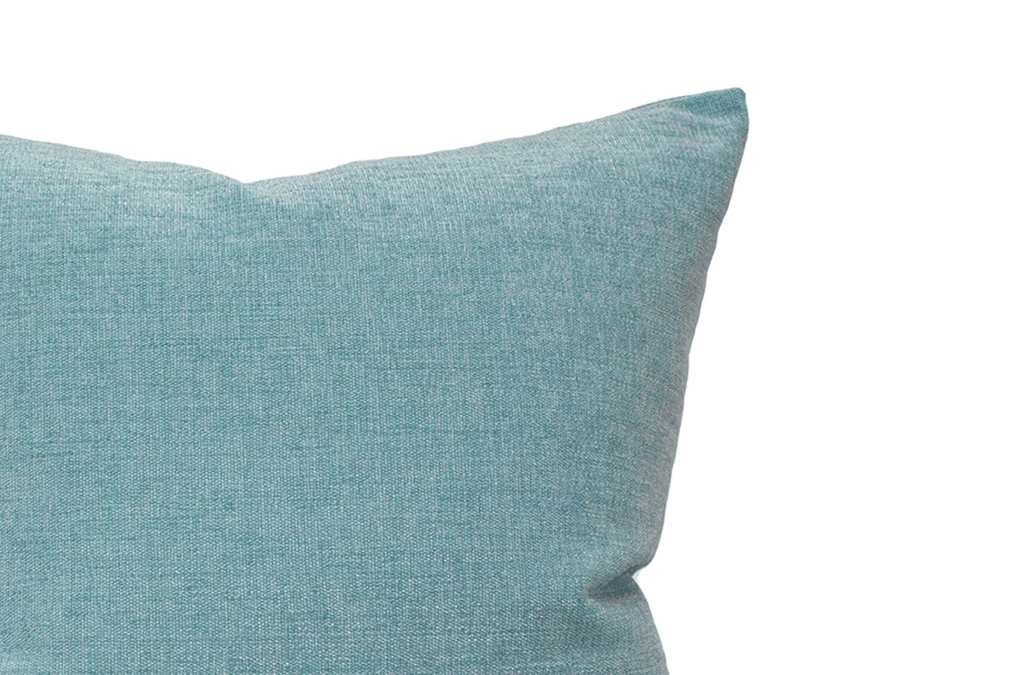 Blauer Chenille-Kissenbezug