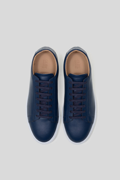 Royal Blue Italian Calfskin Leather Sneaker