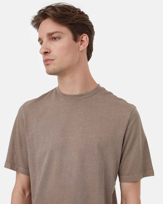 Regenerative Cotton Step Hem T-Shirt