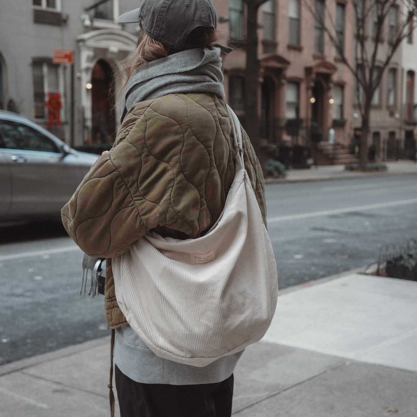 Kord-Crossbody-Tasche | Verstellbarer Schultergurt