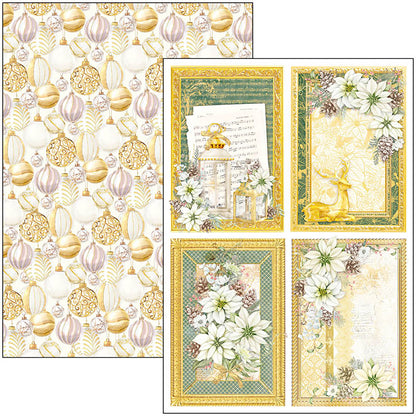 Ciao Bella Sparkling Christmas Creative Pad A4 9/Pkg
