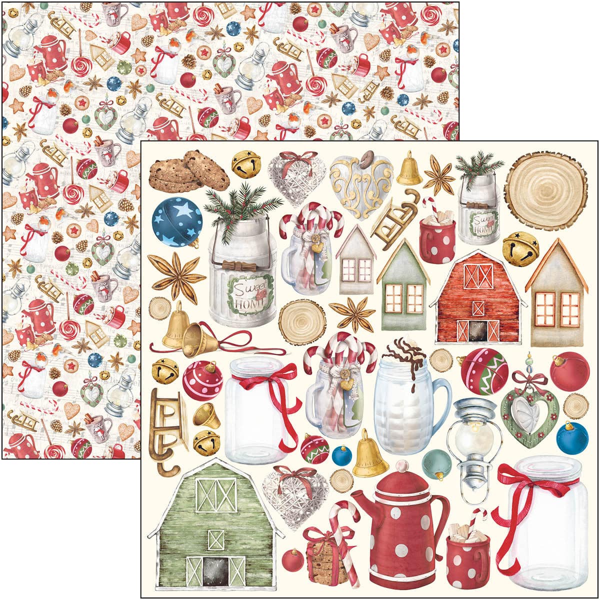 Christmas Vibes Pad 8x8 12/Pkg
