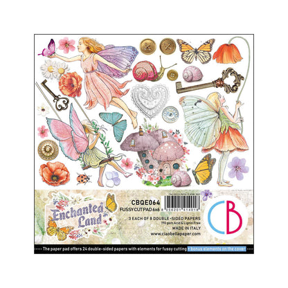 Ciao Bella Enchanted Land Fussy Cut Pad 6"x6" 24/Pkg