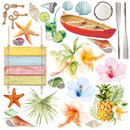 Ciao Bella Summer Breeze Fussy Cut Pad 6"x6" 24/Pkg