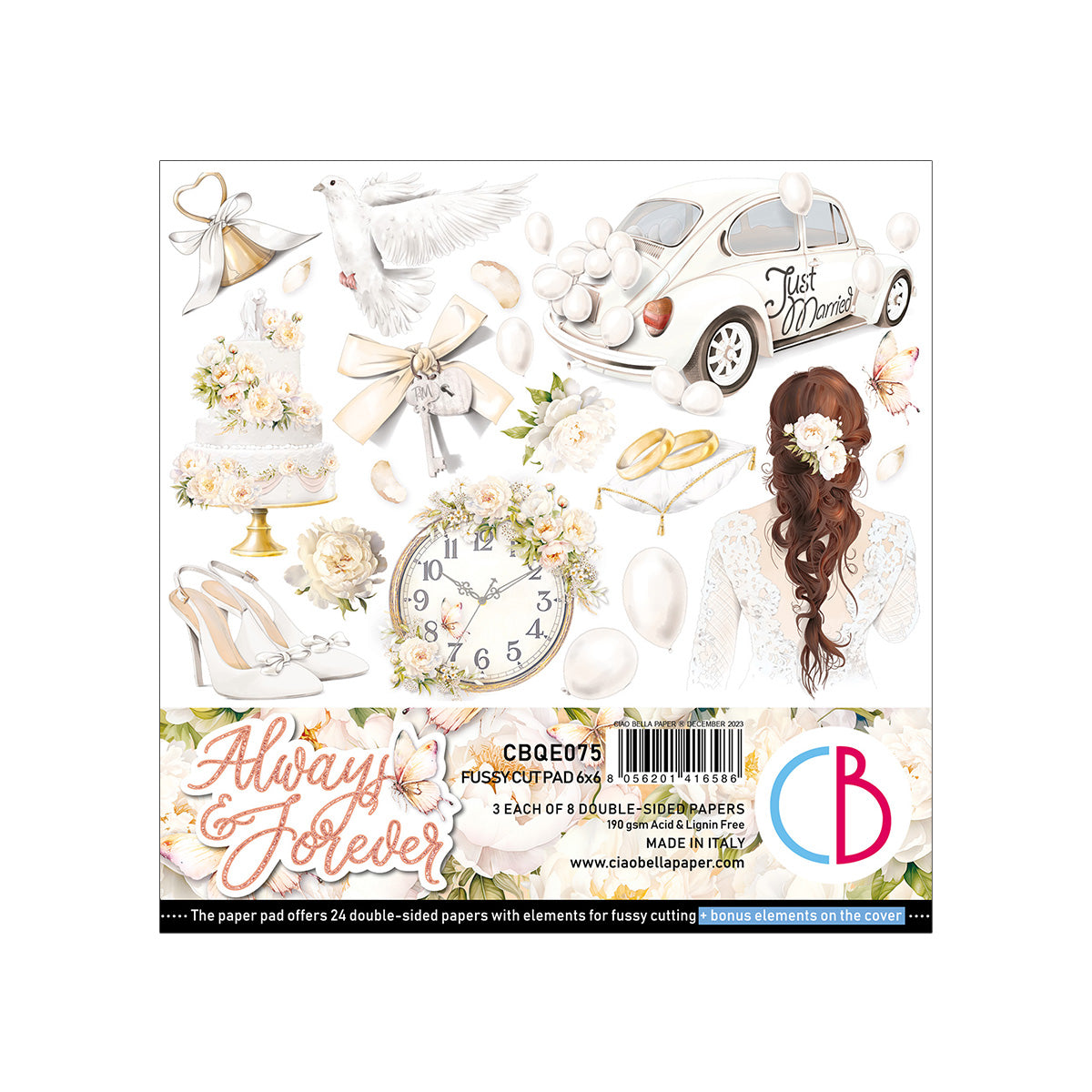 Always & Forever Fussy Cut Pad 6"x6" 24/Pkg
