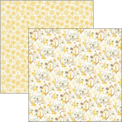 Ciao Bella Sparkling Christmas Patterns Pad 12"x12" 8/Pkg