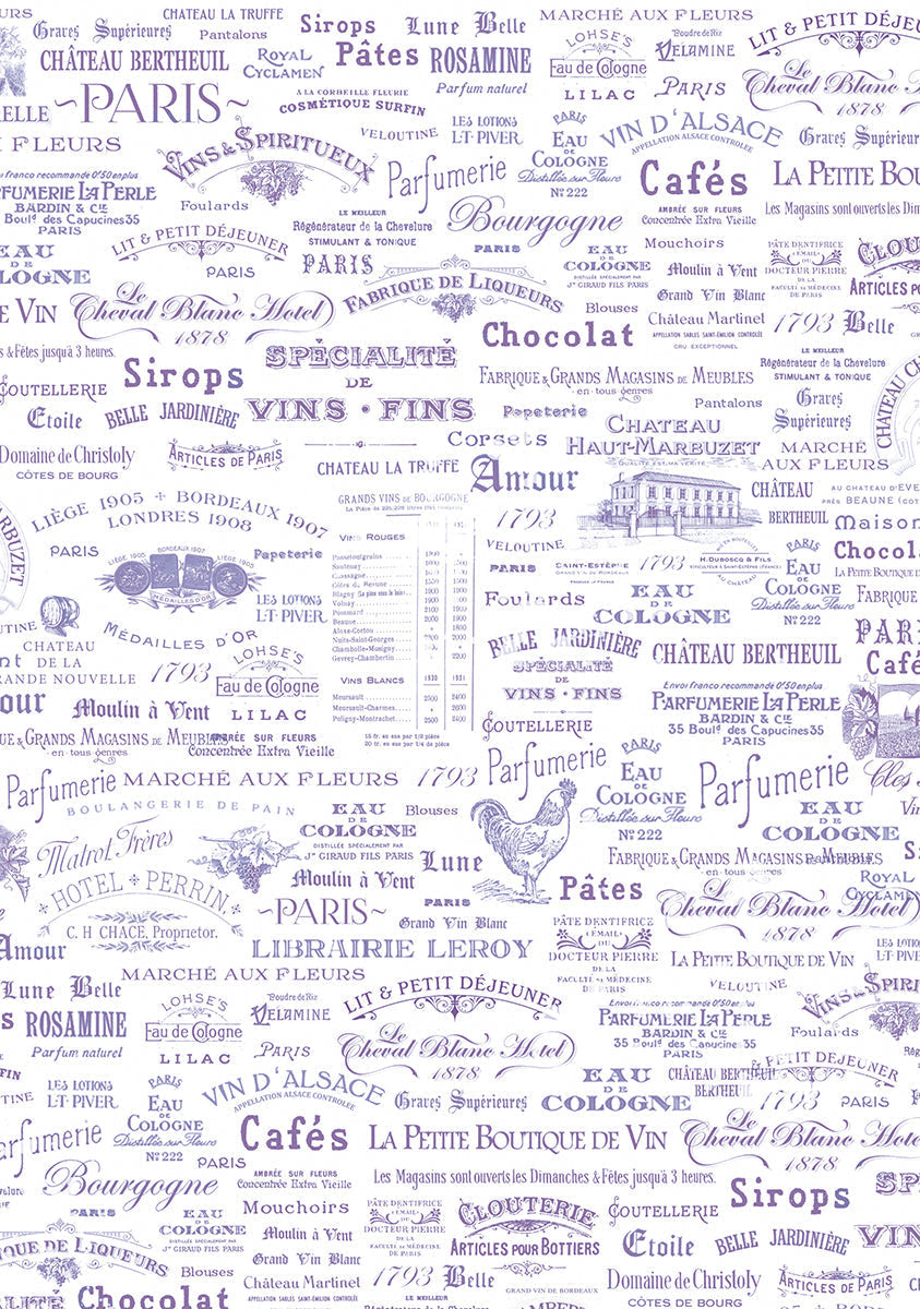 Vellum Morning In Provence Paper Patterns A4 6/Pkg