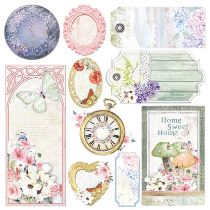 Ciao Bella Vellum Enchanted Land Fussy Cut 6"x6" 6/Pkg